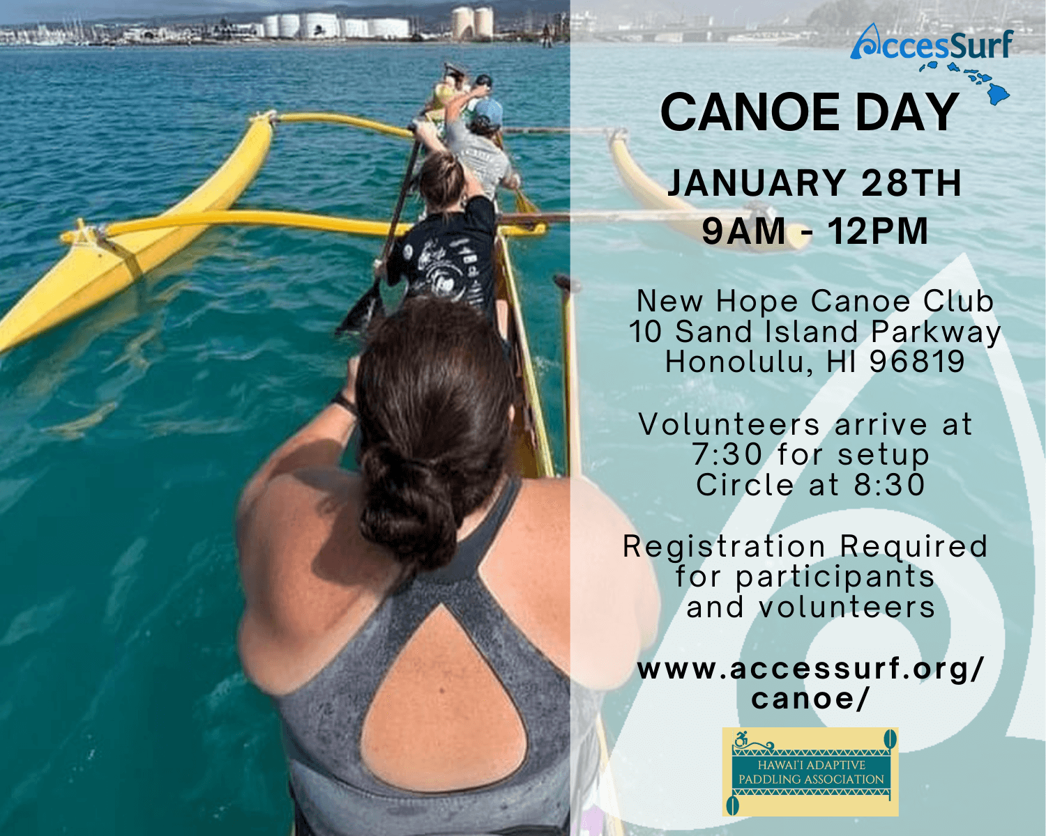 Canoe Volunteer Registration – AccesSurf Hawaii Nonprofit