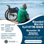 2024 November Wounded Warrior Day at the Beach flyer