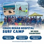 2024 October Craig Hospital Surf/Canoe Camp Volunteer Registration Flyer